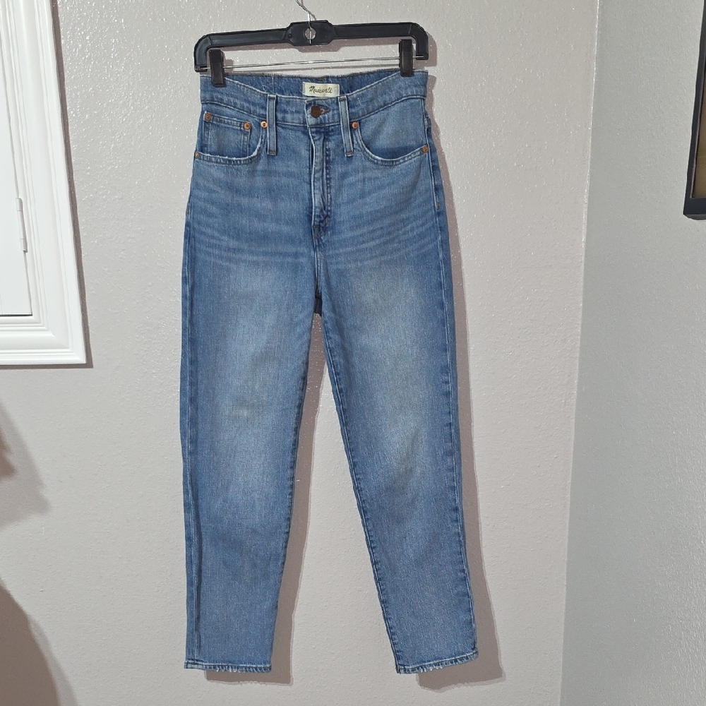 Madewell Light Blue High-Rise Straight Leg Jeans Size 26